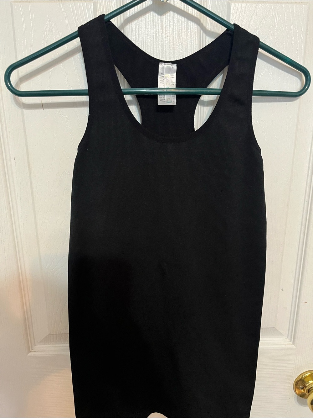 Italina Black Racerback Tank Top